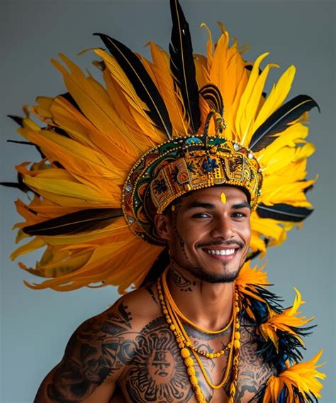 Premium Photo | Image of a man wearing carnival costume