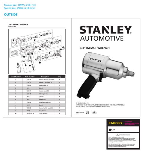 Stanley Stmt97134 8 Impact Wrench Instruction Manual Manualzz