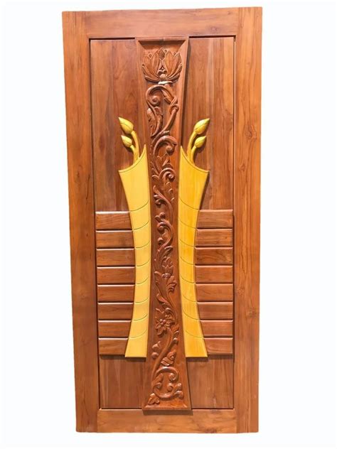 Interior Polished Burma Teak Wood Door For Security At Rs 29999 Piece