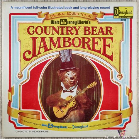 The Country Bears ‎– Country Bear Jamboree Soundtrack (1972) Vinyl, LP ...