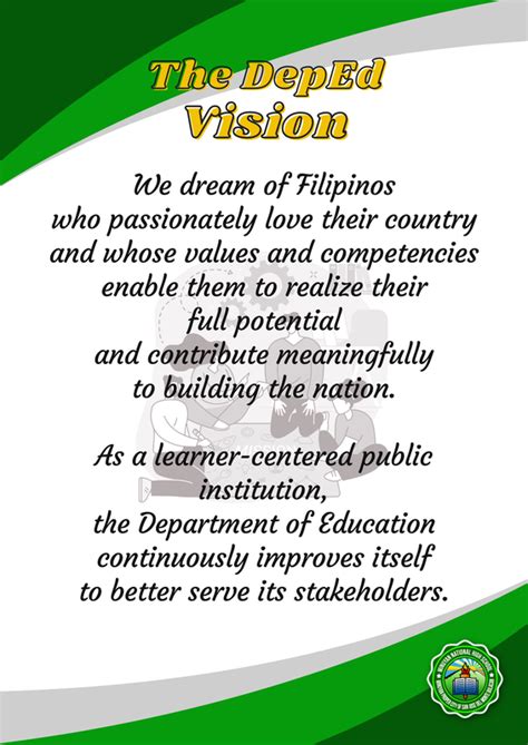 Vision Mission And Core Values 307505 Deped Tayo Eduardo A Abendaño