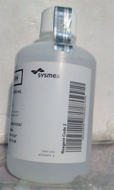 Sysmex Haemotology Reagents Stromatolyser Wh Packaging Type 500 Ml Bottle At Best Price In