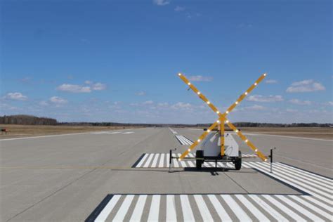 Lighted X Runway Closure Marker Otw Safety