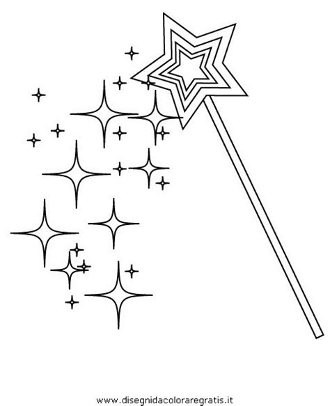 Disegno Bacchetta Magica Categoria Fantasia Da Colorare