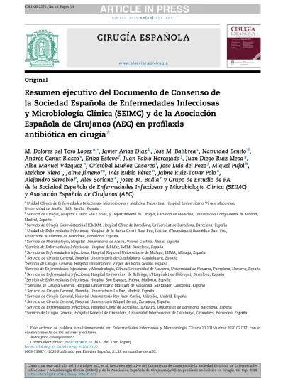 Resumen Ejecutivo Del Documento De Consenso De La Sociedad Espanola De