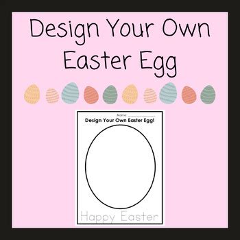 Design Your Own Easter Egg by playbasedkindies | TPT