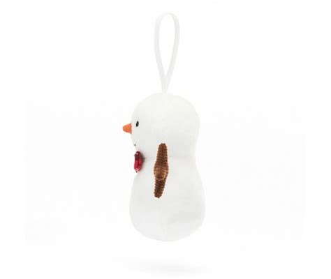 Peluche Colgante Mu Eco De Nieve Festive Folly Snowman Cm