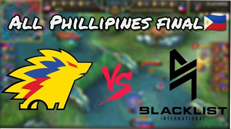 Onic Ph Vs Blacklist International Game Grand Final M Tournament