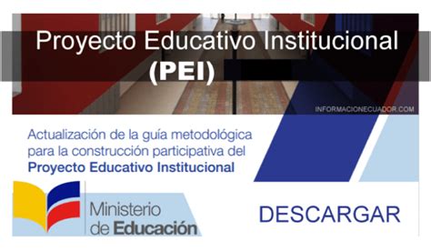 Modelo Proyecto Educativo Institucional Pei 2022 Ministerio De Educación