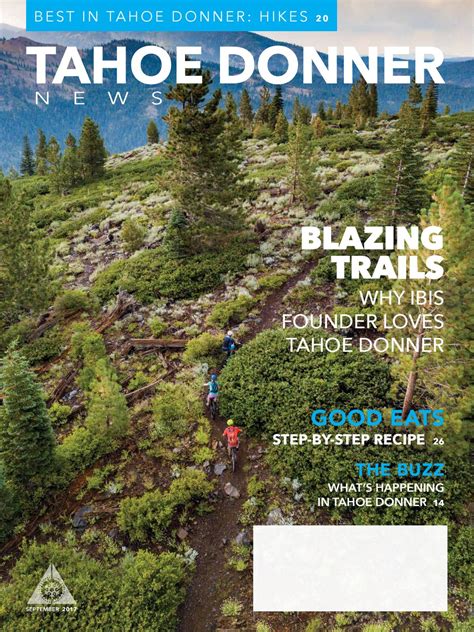 Tahoe Donner News September 2017 By Tahoe Donner Association Issuu