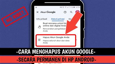 Cara Menghapus Akun Google Secara Permanen Di Hp Android Youtube