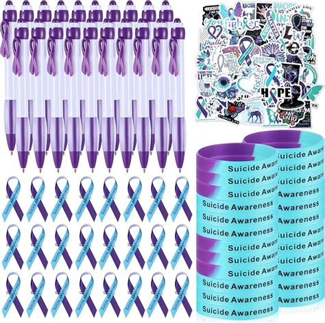 Amazon Syhood 500 Pcs Suicide Prevention Items 100 Pcs Purple