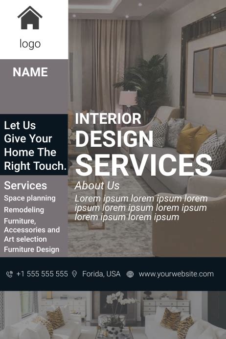 Interior Design Poster Template Postermywall