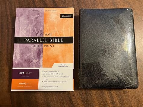 Amplified Classic Kjv Parallel Large Print Bible Black Bonded