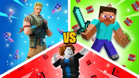 FORTNITE VS MINECRAFT VS ROBLOX 4262 7861 9639 Von I489x Fortnite