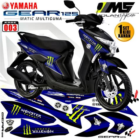 Decal Sticker Striping Variation Yamaha Mio GEAR 125 PETRONAS Yamaha