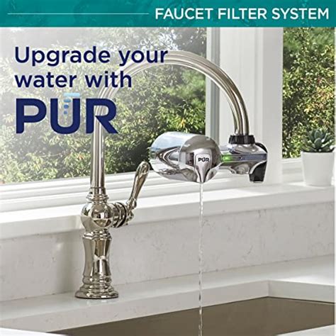 PUR PLUS Faucet Mount Water Filtration System With Bluetooth Chrome