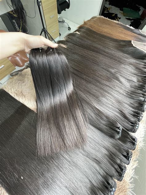 Weft Hair Single Donor Hair Bone Straight Made Of Raw Human Hair Luxury Style Best Choice From