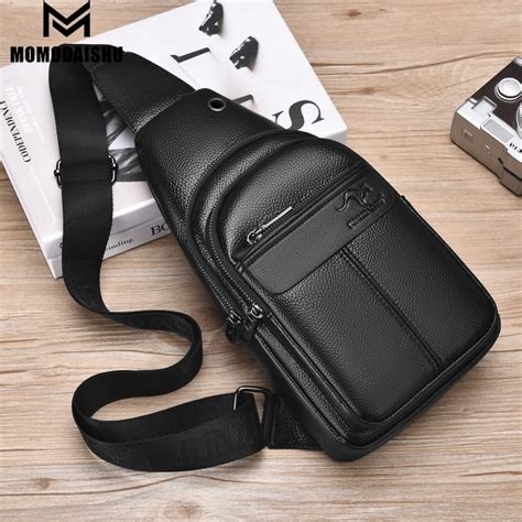 Homens Multifun Es Viagem Saco Peito Couro Pu Designer Saco Crossbody