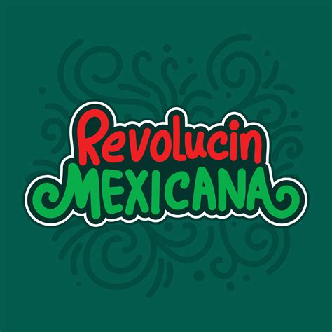 Revolution Mexican banner template with typography to celebrate