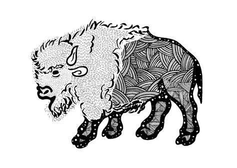 Bison Sticker Etsy