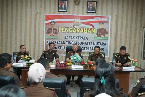 Kajati Sumut Kunker Ke Kejari Samosir Ajak Jajaran Layani Masyarakat