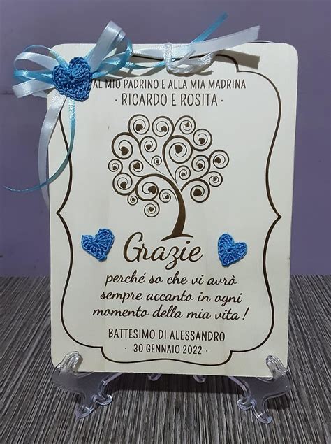 Quadri Idea Regalo Per Madrina E Padrino Tema Albero Della Vita