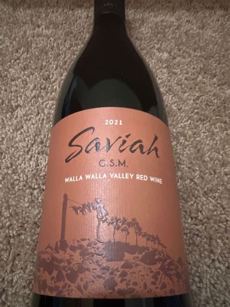 2021 Saviah Cellars GSM USA Washington Columbia Valley Walla Walla