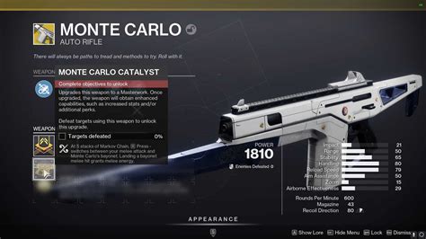 Destiny Monte Carlo Catalyst How To Get Them