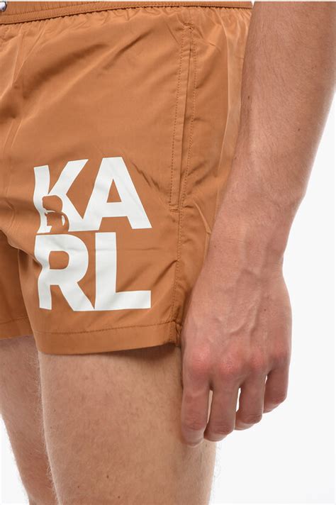 Karl Lagerfeld Swim Shorts CARRY OVER With Maxi Logo Men Glamood Outlet