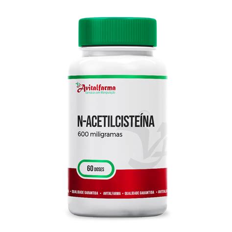 N Acetilcisteína 600mg 60 Cápsulas Avitalfarma