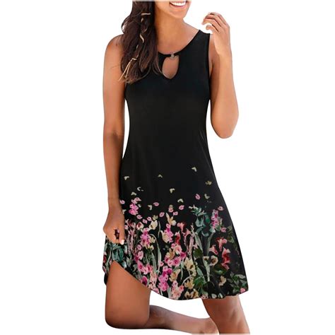 Yoeyez Spring Summer Dresses For Women Casual Mini Dress