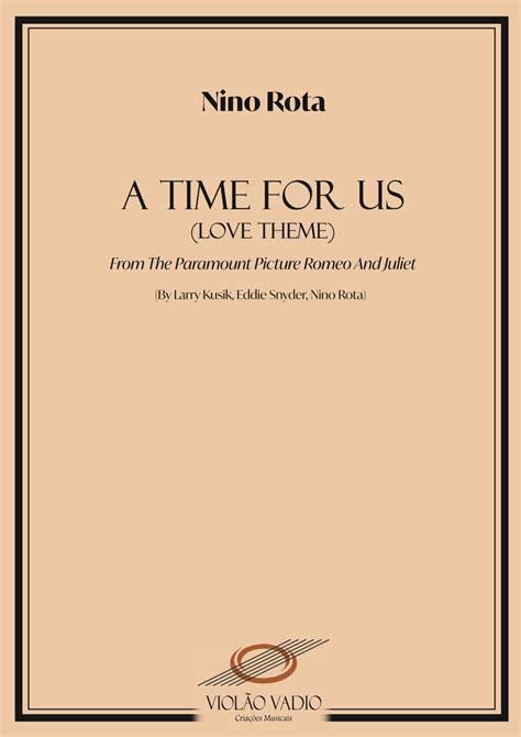 A Time For Us Love Theme Arr Andr Alberto Santos Sheet Music