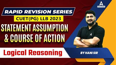 Mh Cet Statement Assumption Course Of Action In Logical