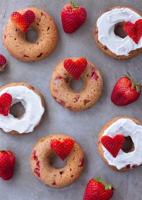 Baked Strawberry Donuts Refined Sugar Free Chocolate Covered Katie