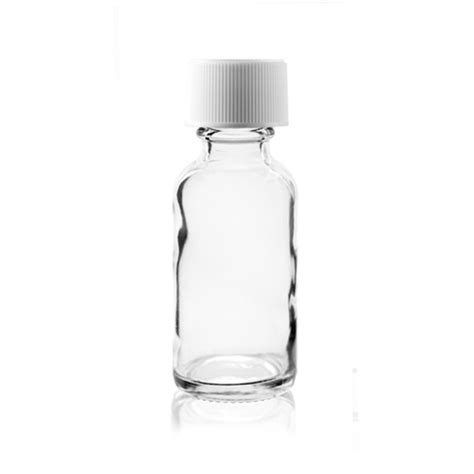 1 Oz 30ml Clear Boston Round Glass Bottle China High Quality 1oz Boston Bottle 30ml Boston