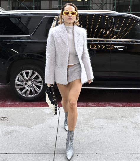 Rita Ora Sexy Ass Mini Skirt New York Hot Celebs Home