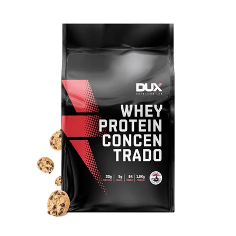 Whey Protein Concentrado 18kg Cookies Dux Nutrition No Shoptime