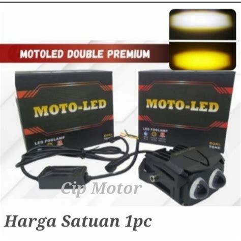 Jual Lampu Tembak D2 Laser Moto Led Double Premium NMAX XMAX ADV AEROX