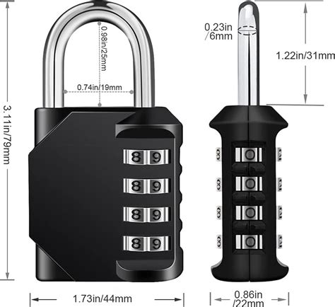 Zhege Cadenas Serrure Combinaison Coffre Fort Salle De Sport