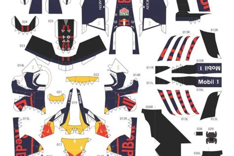 ️ Plantilla Para Imprimir Toro Rosso F1 Gratis Papercraft