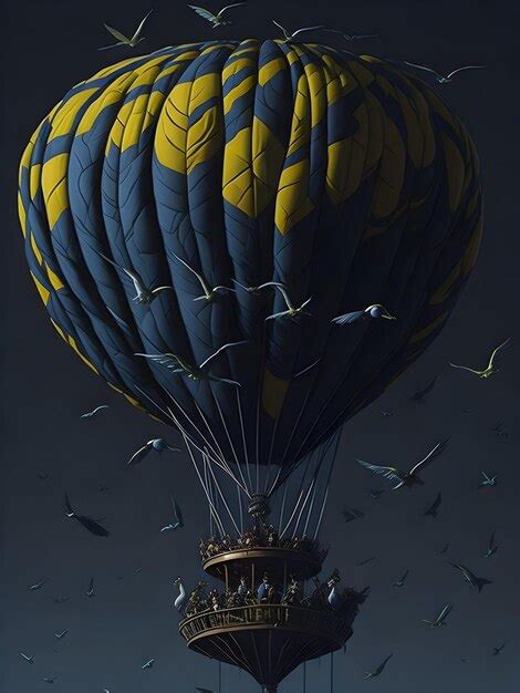 Premium AI Image Hot Air Balloon Adventure