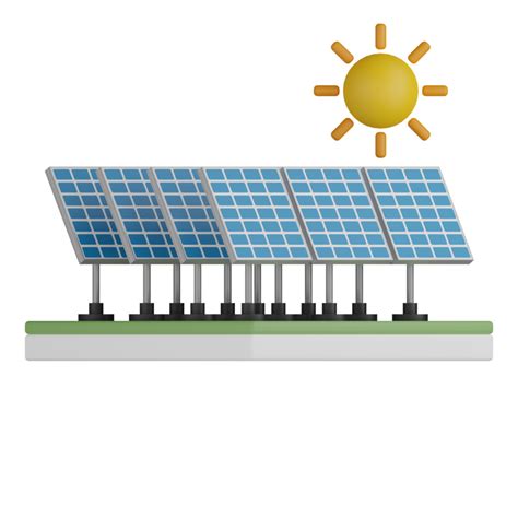 3D Isolated Solar Panel Production 11098944 PNG