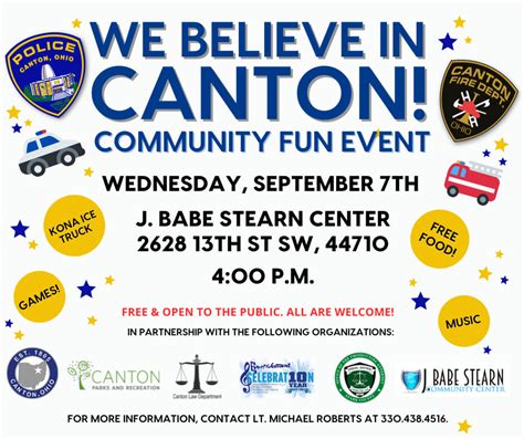 We Believe in Canton Community Fun Event - Newsymom