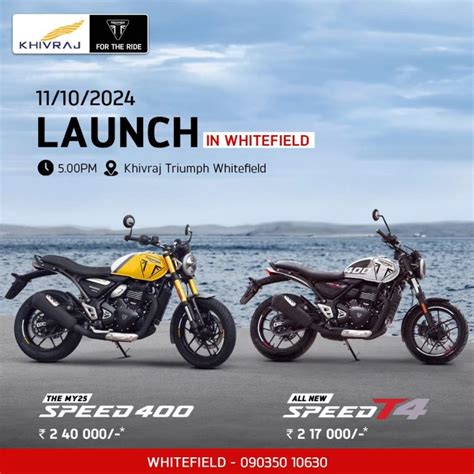 Whitefield Witness The Speed 400 MY25 T4 Launch At Khivraj Triumph