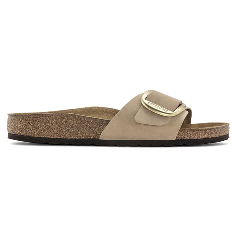 Madrid Big Buckle Nubuck Leather Sandcastle Birkenstock