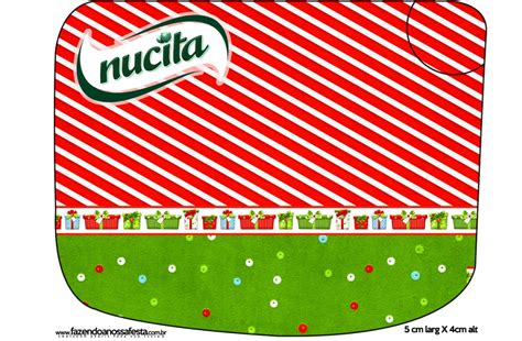 Creminho Nucita Fundo Natal Vermelho E Verde Fazendo A Nossa Festa