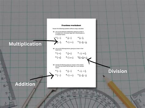 Fractions Worksheet Gcse Maths Aqa Teaching Resources