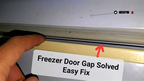 How To Adjust Freezer Refrigerator Door Diy Easy Fix Fridge Door Gap