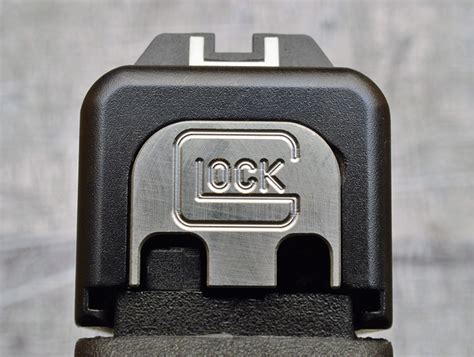 Milspin Custom Back Plate Glock Logo Standard Glock Stainless